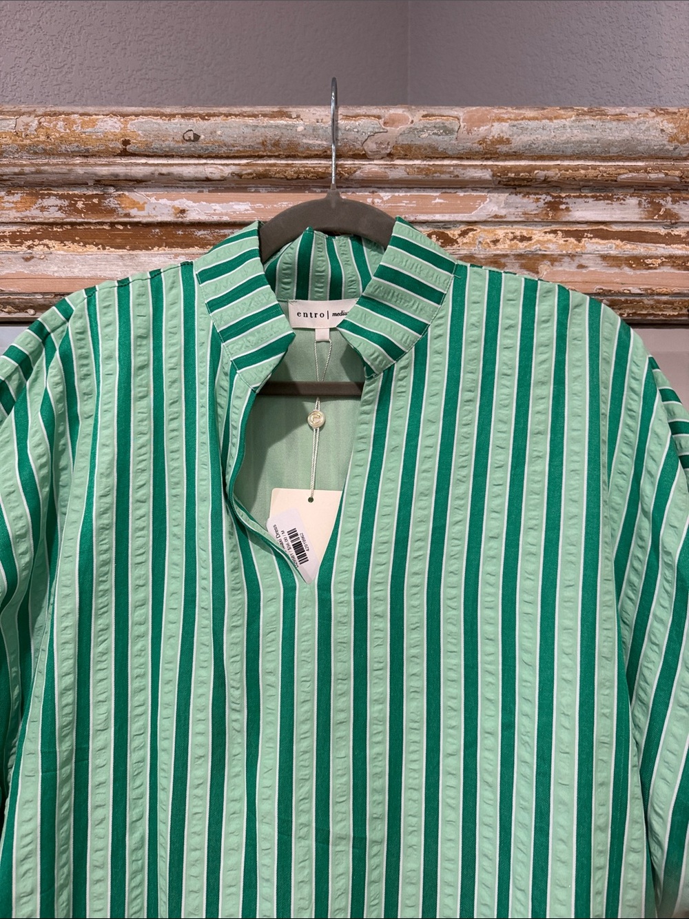 Entro green striped midi - Picture 2 of 6